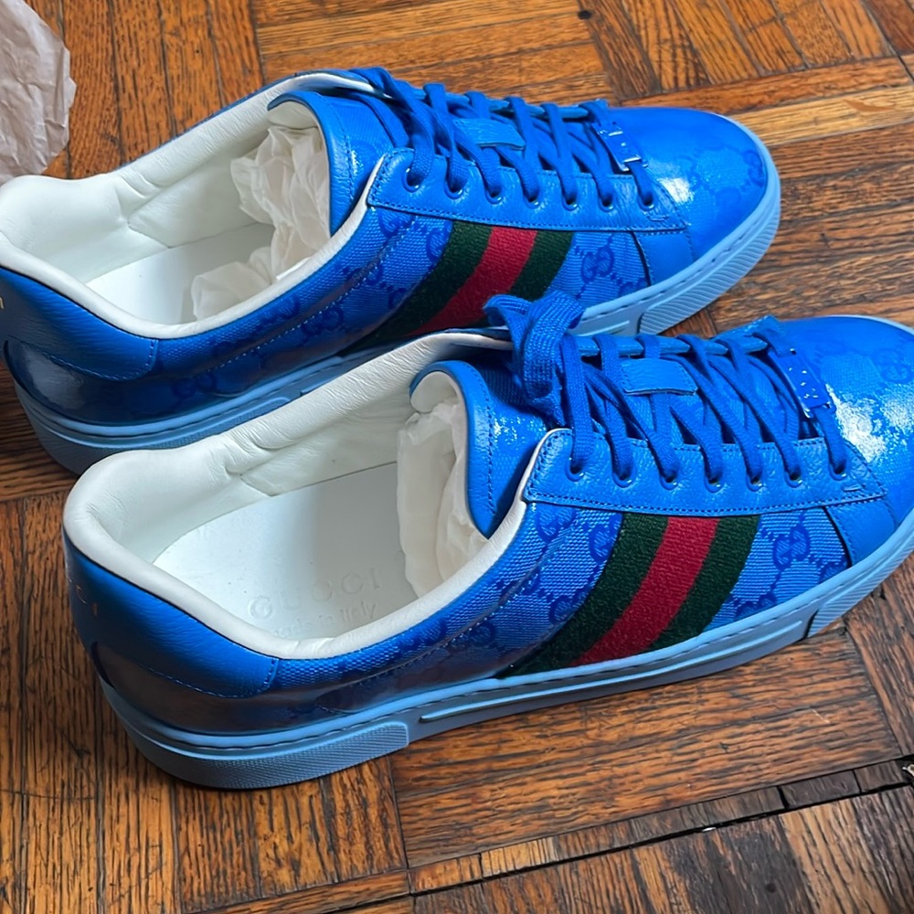 $ALE - Gucci Ace GG Monogram Sneakers - Picture 2 of 8